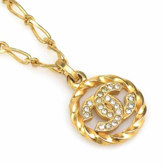 CHANEL Gold Logo Necklace - Picture 1 of 5